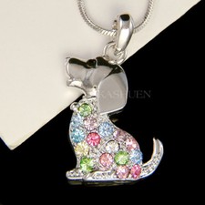 Collier De Bijoux Pour Chien Beagle En Cristal Swarovski De Chiot Arc-En-Ciel