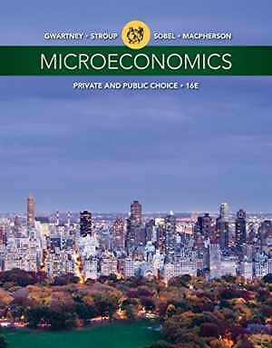 Microeconomics: Private and - Paperback, by Gwartney James D. - Acceptable