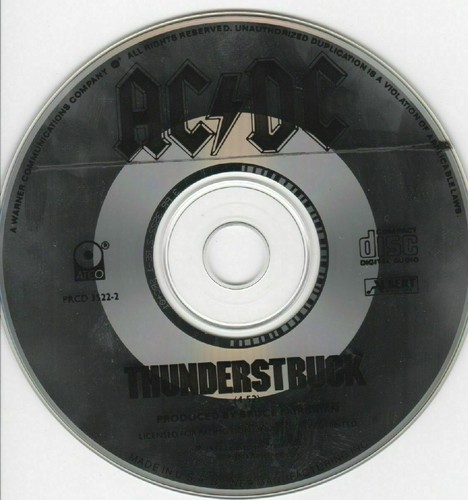 AC/DC Thunderstruck US Promo CD Single | eBay