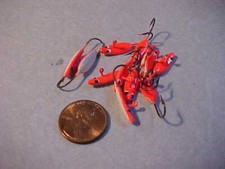 12 NEW crappie tetter totter JIGS fishing SIZE 6 ICE ORANGE SUPER GLOW for rod