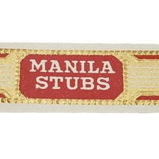 Vintage Cigar Band Manila Stubs Unused Single Tobacco Label Made In USA