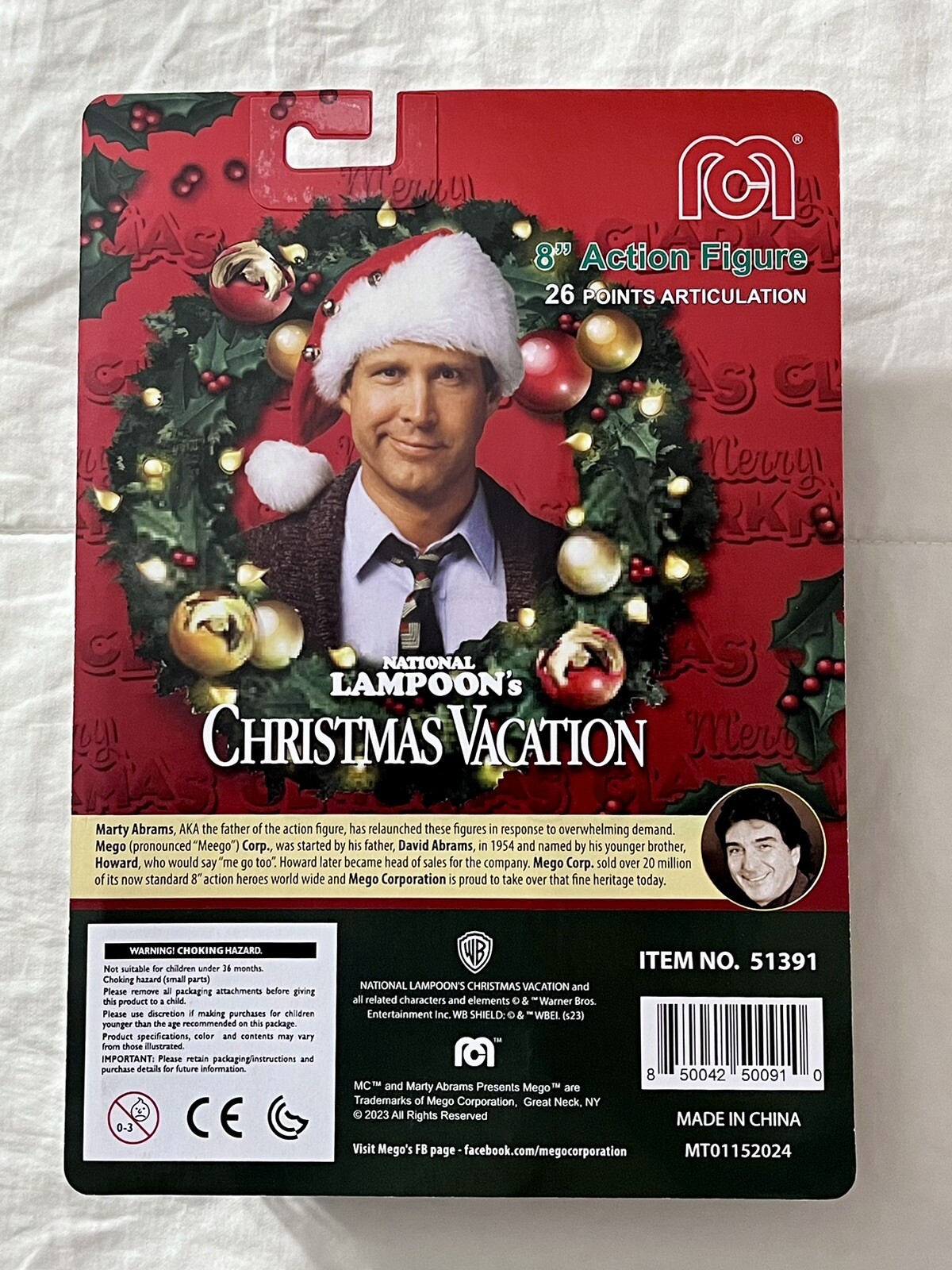 MEGO NATIONAL LAMPOON CHRISTMAS VACATION CLARK GRISWOLD 8” AF Wave 18