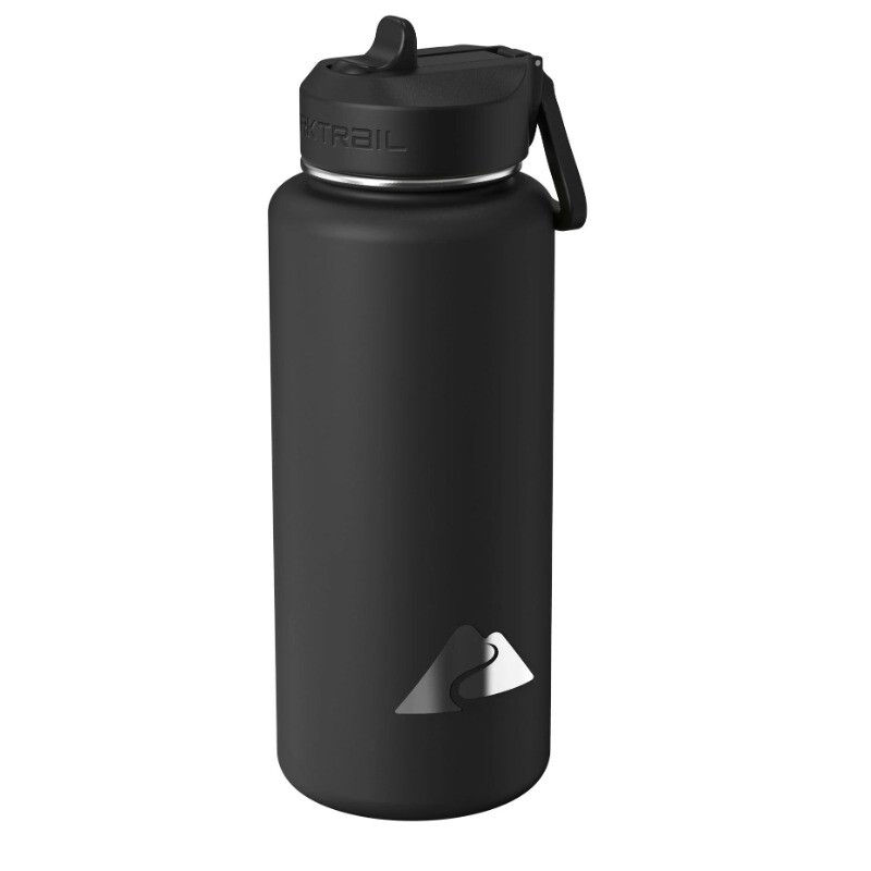 Ozark Trail 32 fl oz Black Insulated Stainless Steel Wide Mo