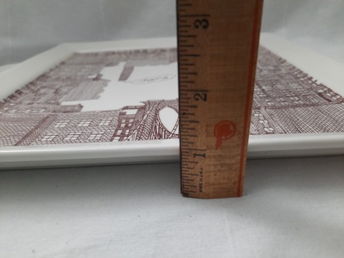 Fishs Eddy Brooklyn 12” Square Platter, Illustrations of Brooklyn, New York City - Picture 13 of 18