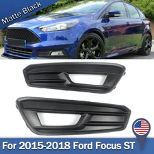 Pair Fog Lamp Light House Cover Trim Molding Bezel For 2015-2018 Ford Focus ST