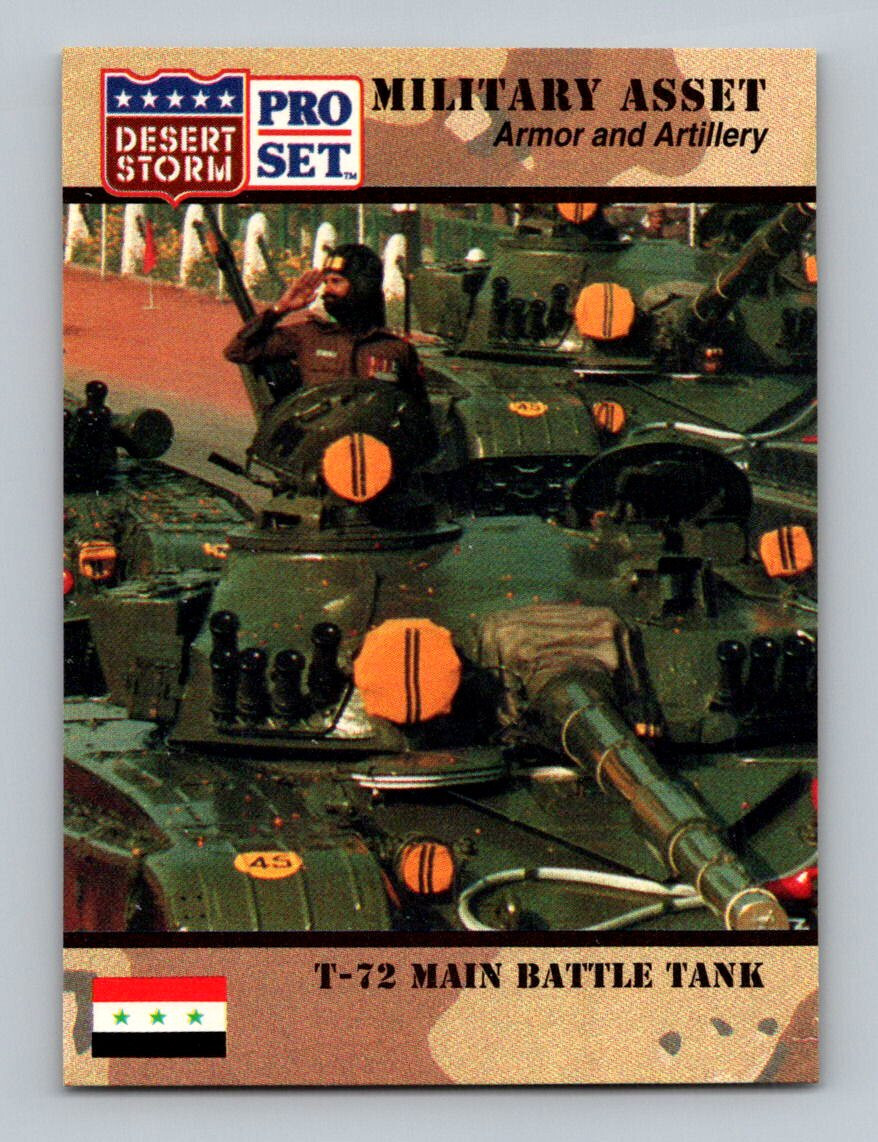 1991 Pro Set Desert Storm Card #202 T-72 Main Battle Tank | eBay