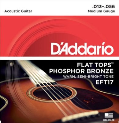 D'Addario EFT17 Flat Tops Acoustic Phosphor Bronze Saiten 13-56