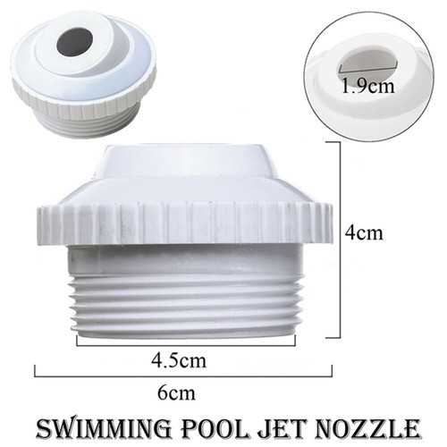 2" Universal Schwimmbaddüse Poolauslaufbeschlag Spa 180° Rücklaufstrahldüse - Bild 8 von 12