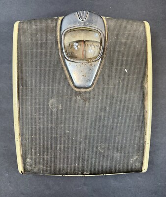 Detecto Vintage Art Deco Style MCM Bathroom Scale 