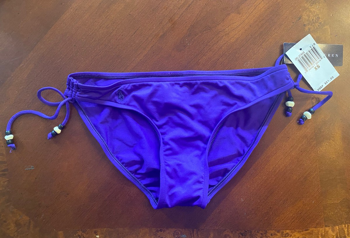nyalon NEW POLO Ralph Lauren String Bikini Swim Bottom Womens Size XS