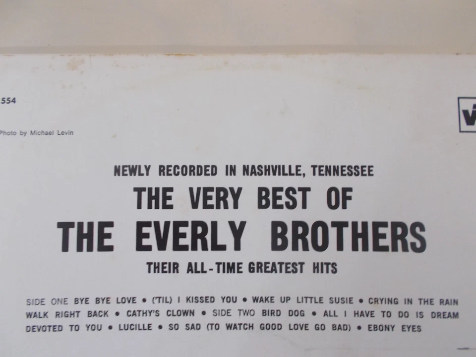 The Everly Brothers:  The Very Best Of The Everly BrothersLP - Image 4 of 4