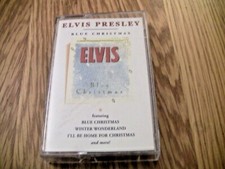 Elvis Presley Blue Christmas Cassette Tape with Winter Wonderland