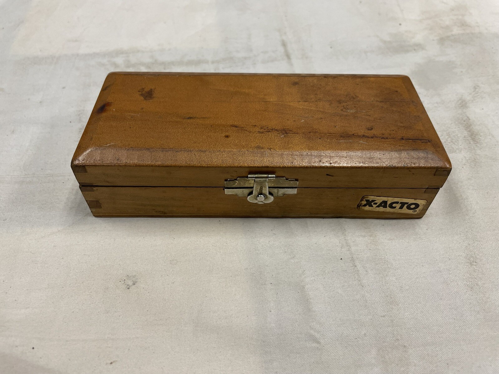 X ACTO CRAFTS KNIVES SET VINTAGE ORIGINAL WOODEN CASE NEAT !! eBay