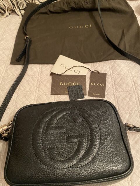 Gucci Soho Leather Disco Bag Black 