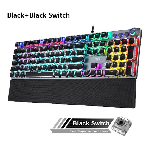 10 Keys Wired Mechanical Keyboard Gaming Keyboard RGB Backlit for Games / Office - Picture 12 of 16