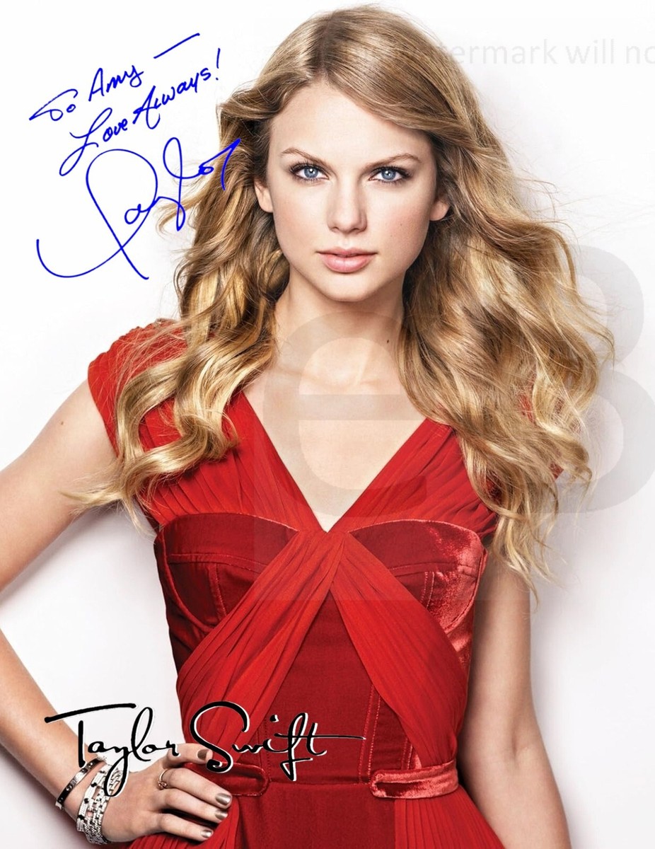 PERSONALIZED Taylor Swift autograph photo 8.5x11 reprint SIGNED TO