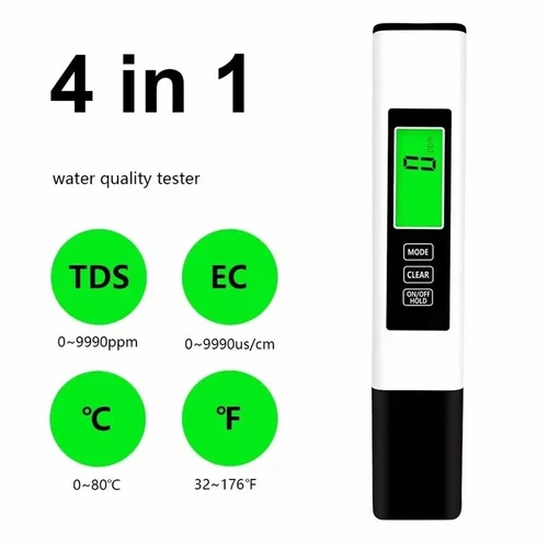 4in1 Drinking Water Tester Digital TDS PPM Meter Water Quality Purity Test Tool - Picture 2 of 14