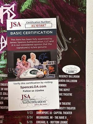 Born of Osiris サイン入りポスター BORN OF OSIRIS ATTILA SIGNED AUTOGRAPHED 2024 TOUR POSTER WITH JSA
