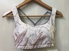 Onzie 3098 Graphic Mudra Strappy Sports Bra Gym Yoga M/L NWT