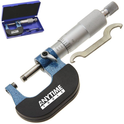 1" MICROMETER Professional Precision Carbide Tips Machinist Tool New - Bild 1 von 2