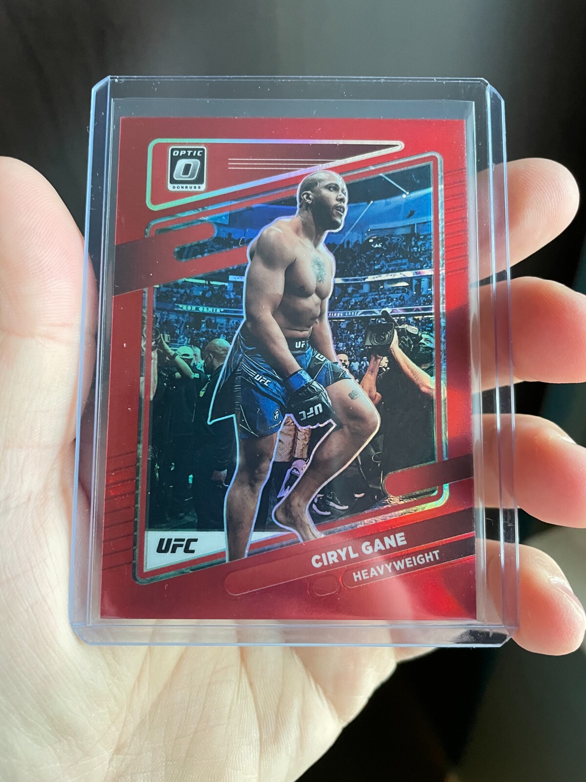 Ciryl Gane Red Prizm /199 - 2022 Panini Donruss Optic UFC #40