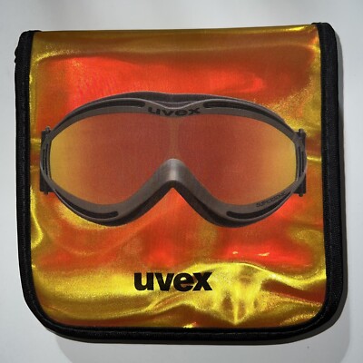 Vintage UVEX Sports CD Compact Disc Storage Ski Snowboard Goggles 12 Sleeves