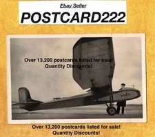 X RPPC AIRPLANE 1950s era real photo postcard SFAN II moto planeur aviation