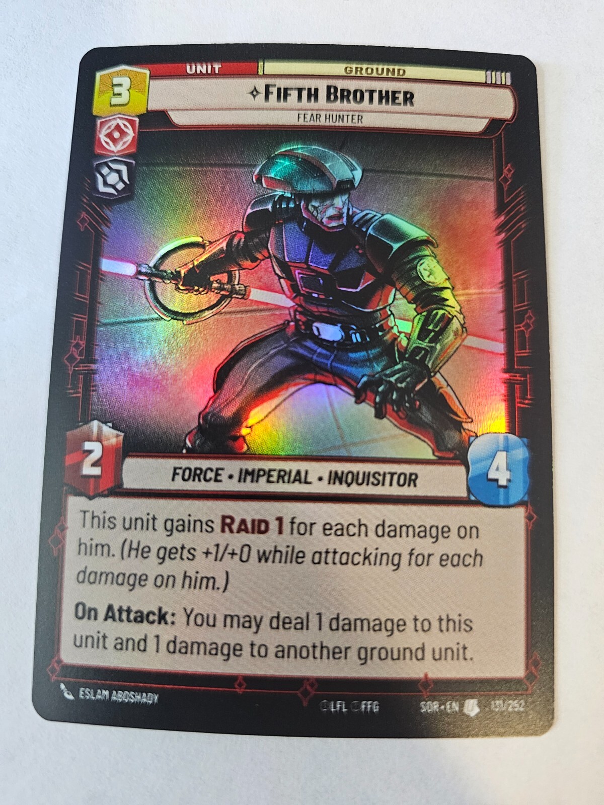 Star Wars Unlimited - Fifth Brother FOIL - Spark of Rebellion