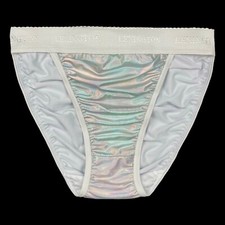 Rio Satin Panty Wide Waistband Holographic Foil S