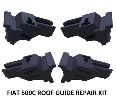 Kit Rinforzato Riparazione per Capote Fiat 500 Cabrio 500C 500 C (4 guide) - Bild 1 von 4