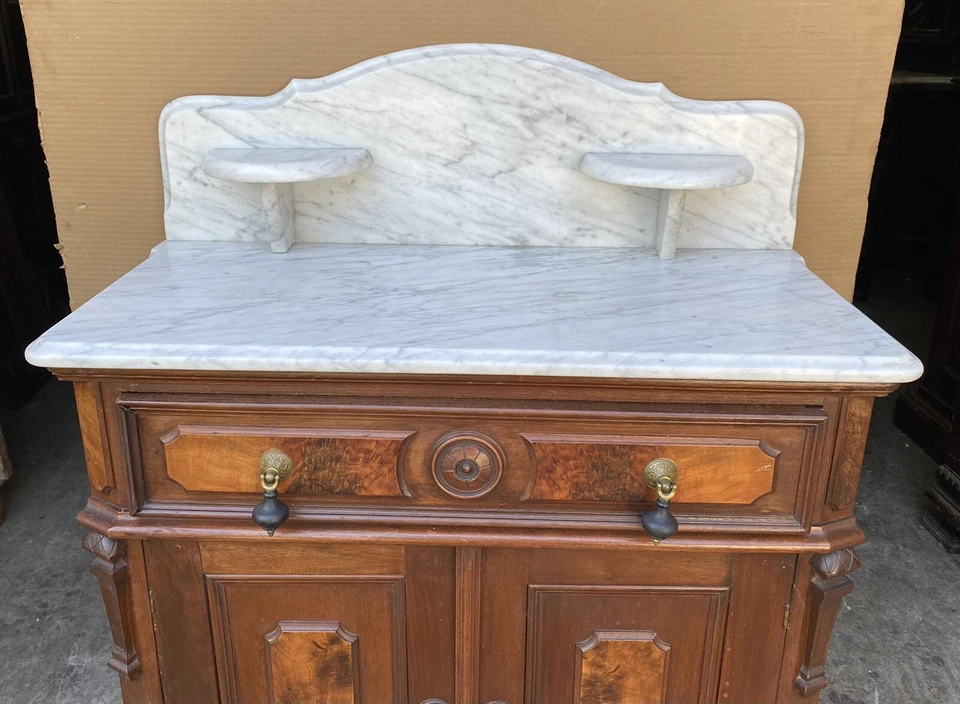 LAVABO SUPERIOR MÁRMOL NOGAL VICTORIANO Foto 3 de 4