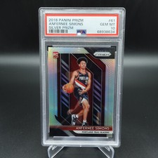 PSA 10 GEM MINT Panini Prizm Basketball Anfernee Simons Silver Prizm Rookie #61