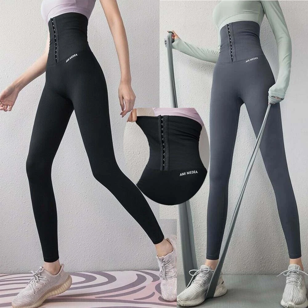 Women's Shapes Sleep Leggings High Waisted Pants Slim Thighs