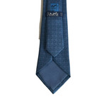 Blue Geometric Design Neck Tie Hermes Paris Men's 100% Silk Luxurious