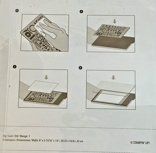Stampin Up dies Big Shot Set di 3 PIASTRE LETTERPRESS Utilizza tampone inchiostro regolare RARO - Foto 2 di 8