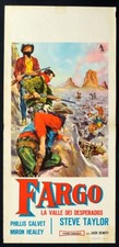 FARGO la valle dei desperados BILL ELLIOTT, L.D.COLLINS,WESTERN LOCANDINA POSTER