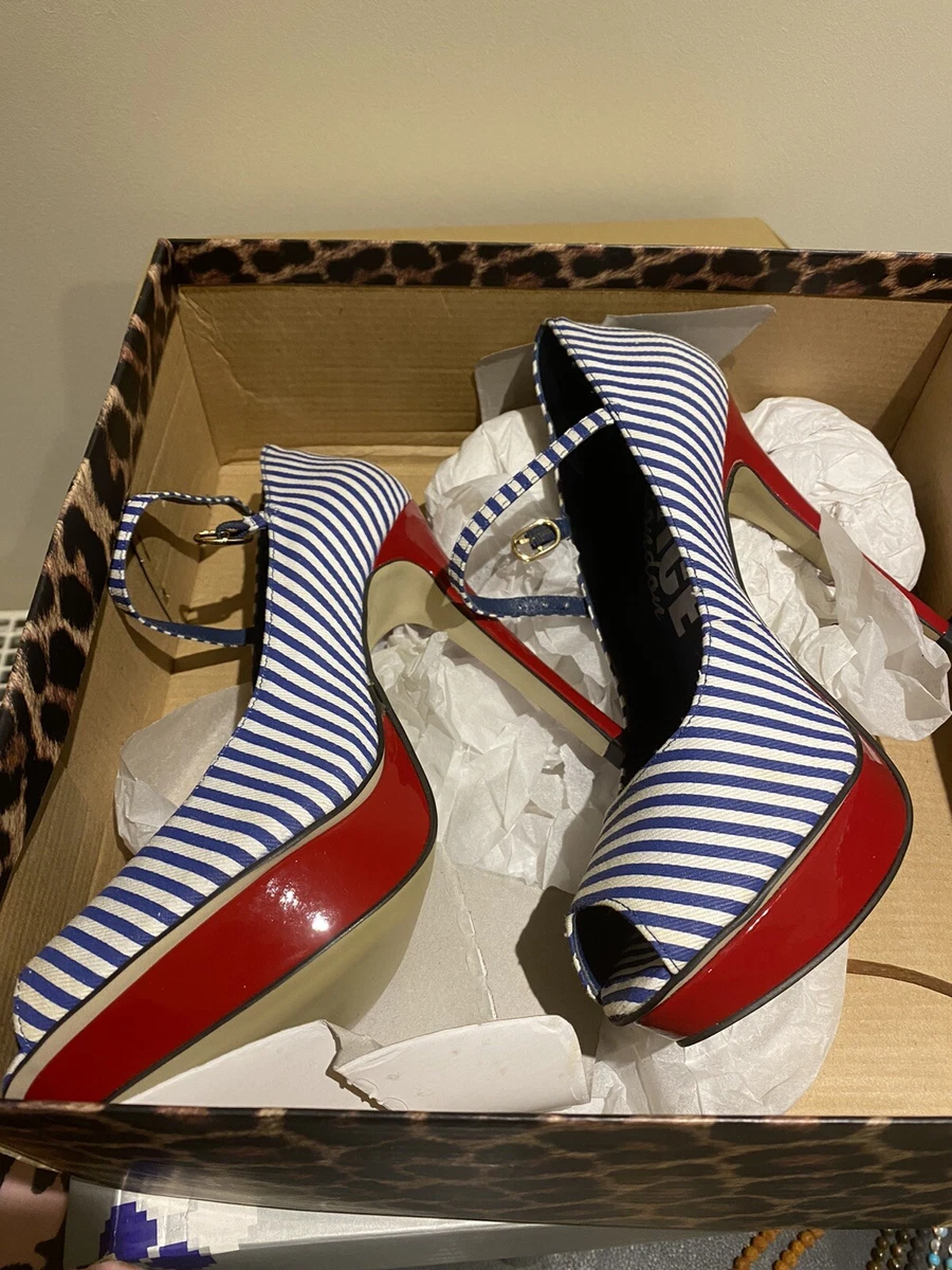 Red and blue heels sales