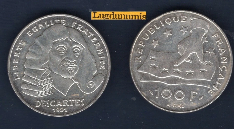 100 Francs 1991 Commémorative 1991 Descartes SUP - Photo 1/1