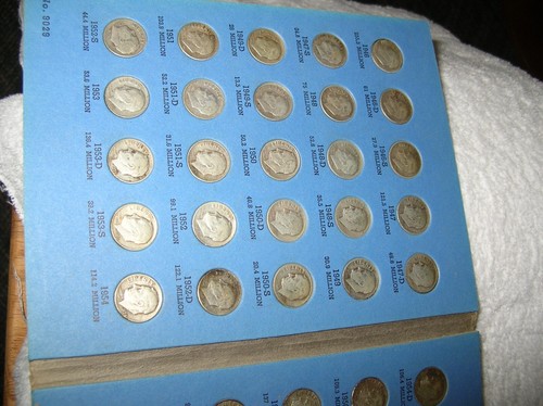 LOT of 48 ROOSEVELT HEAD DIMES TEN CENT COIN 20th CENTURY 10¢ COINS SILVER DIME - Picture 2 of 21