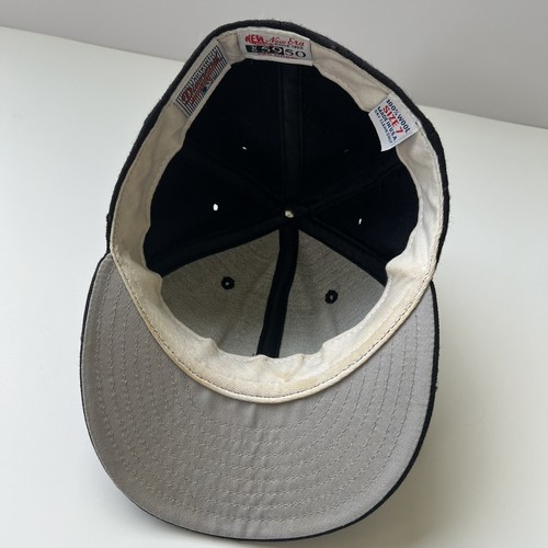 Vintage New Era New York Yankees 5950 Diamond Wool Hat Cap Made in USA Size 7 - Picture 3 of 6