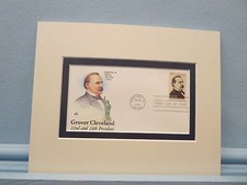 President Grover Cleveland and the First Day Cover of his own stamp