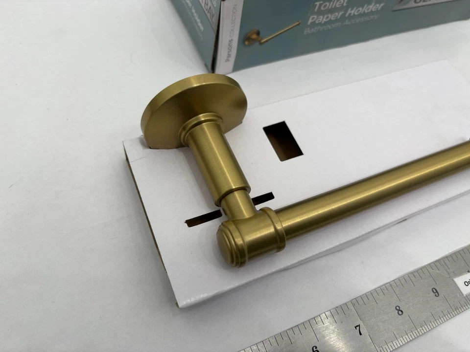 NUEVO Soporte de papel Glacier Bay Parsons - ORO CEPILLADO - 1006 831 105 (cosmético) Foto 3 de 4