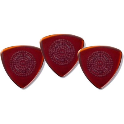 NEW Dunlop 512P Primetone Triangle Grip Guitar Picks (3), 1.5mm