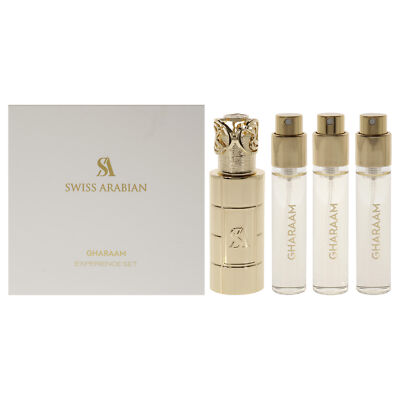 Gharaam by Swiss Arabian - Perfume with Metal Case - Unisex - 4 pc Gift Set