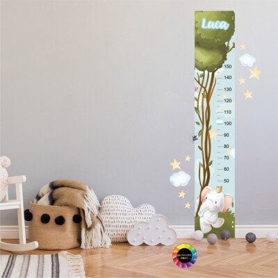 Wandtattoo Wandsticker Meterware mit Elefant personalisierbar mit Namen