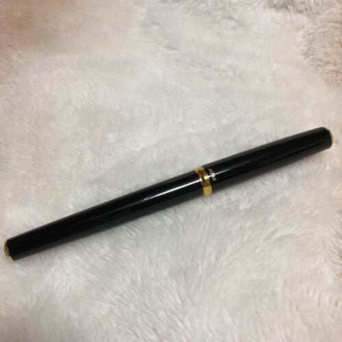 Vintage PLATINUM Fountain Pen Nib 14K EF Black Collector EX