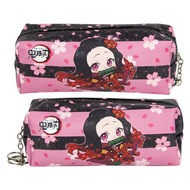 Demon Slayer Kimetsu no Yaiba Kamado Nezuko PU Leather Pencil Pen Case