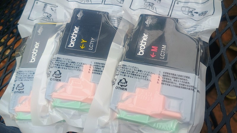 Brother Ink Cartridges One LC71M And Two LC71Y