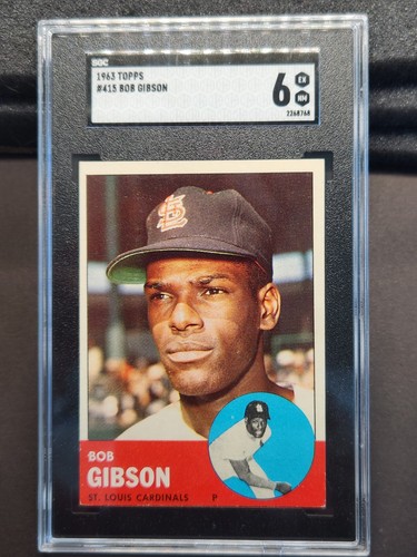 Bob Gibson #415 1963 Topps card