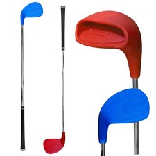 2 Pack Bucket Golf Clubs - 1 Red  1 Blue, 5  x 3.5  Oversize Heads and 36  Li...